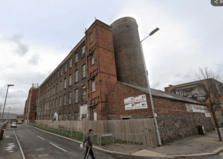 Photo of Owen O'Cork Mill, a historic building in Belfast