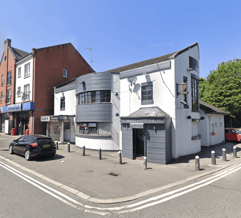 Planning application site photo: Dunmurry Inn