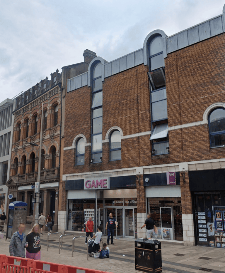 Planning application site photo: 5-7 Castle Place