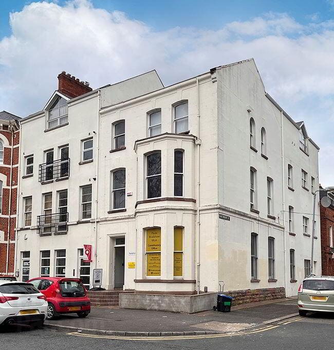 Planning application site photo: 100 University Street