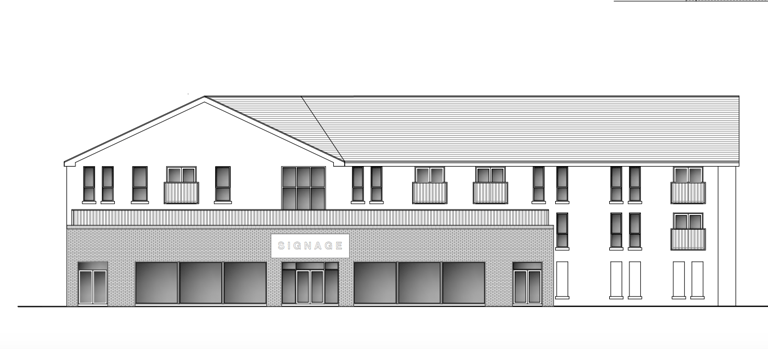 Planning application site photo: Parkgate Avenue Apartments