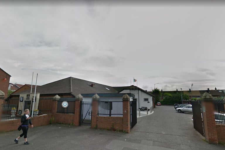Planning application site photo: Andersonstown Social Club