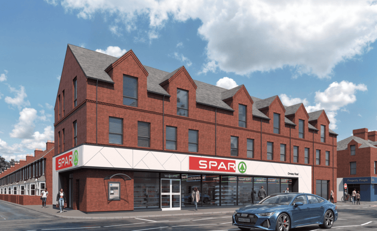 Planning application site photo: SPAR Ormeau Road
