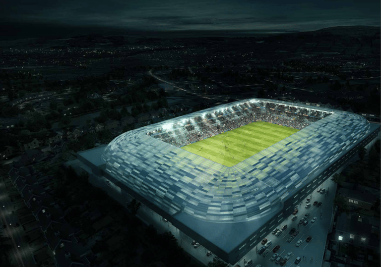 Planning application site photo: Casement Park