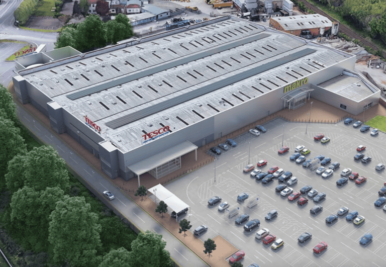 Planning application site photo: Tesco Makro Dunmurry