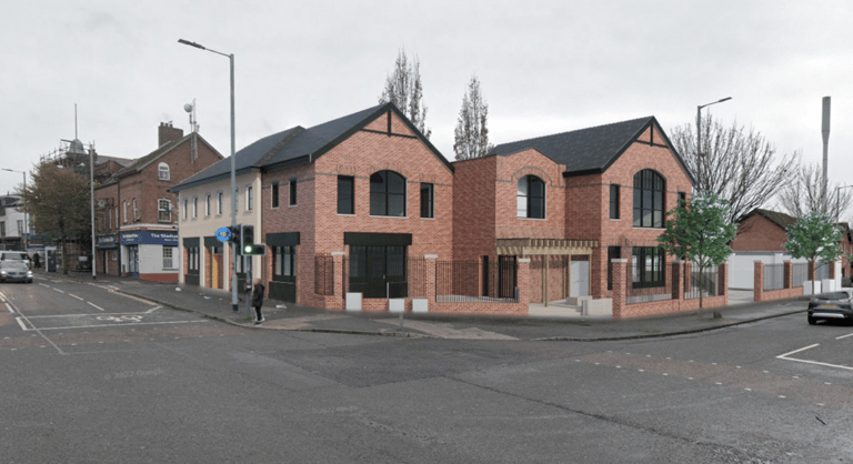 Planning application site photo: Former 1st Shankill NI Supporters Club