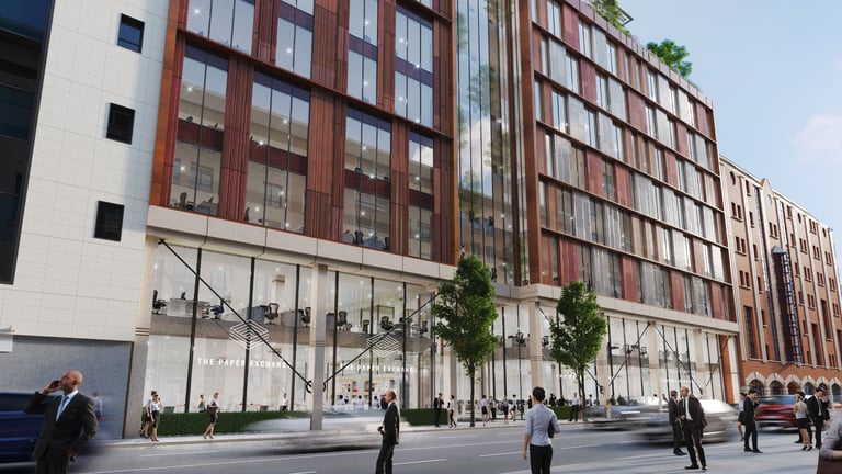 Planning application site photo: The Paper Exchange