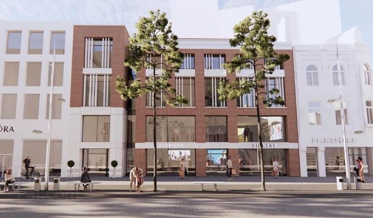 Planning application site photo: 16-24 Cornmarket